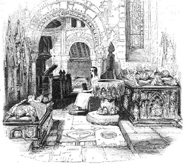 nell takes comfort among the tombstones